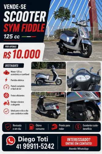 Scooter Econômica e personalizada