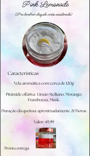 Velas aromáticas gourmet 