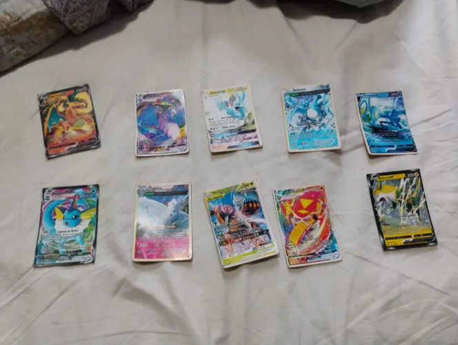 10 Cartas de pokémon