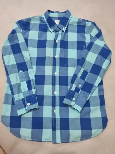 Camisa infantil xadrez tamanho 8