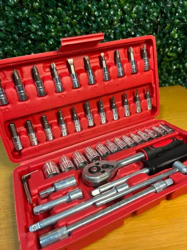 KIT FERRAMENTAS 46 PEÇAS (NOVO)