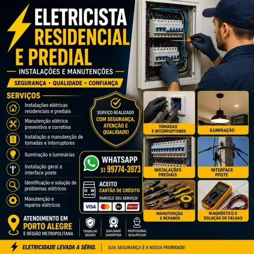 ELETRICISTA RESIDENCIAL E PREDIAL ? | ORÇAMENTO RÁPIDO plantão 24 horas.