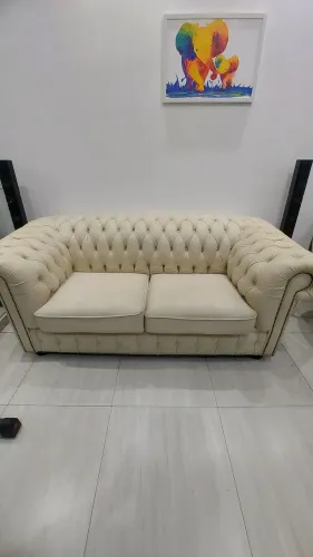 Vendo sofá chesterfield couro