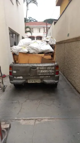 Retirada de entulhos e limpeza em geral