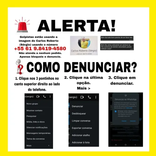 Denúncia. Telefone clonado
