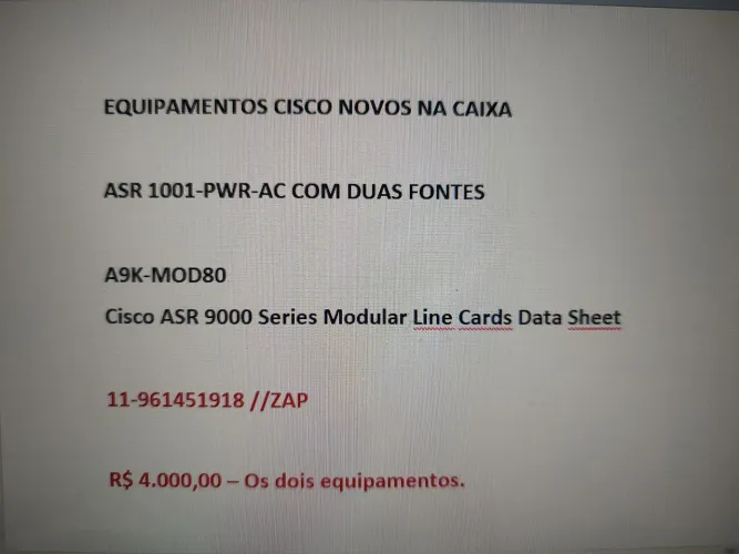 Roteador Cisco Novo