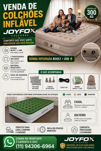 COLCHÃO INFLÁVEL QUEEN NOVO