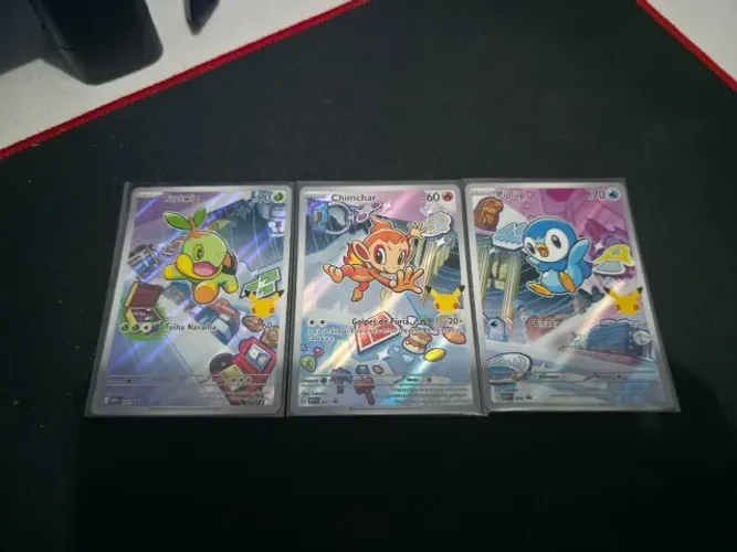 Cartas Pokémon Parceiros Iniciais Sinnoh.