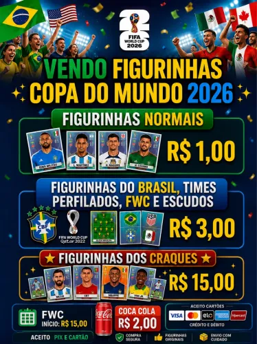Figurinhas copa do mundo 2026