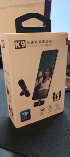 Microfone de lapela bluetooth 