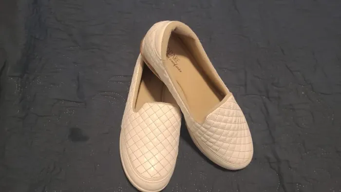 Tênis Slip-On Modare Ultraconforto branco em couro tam 35