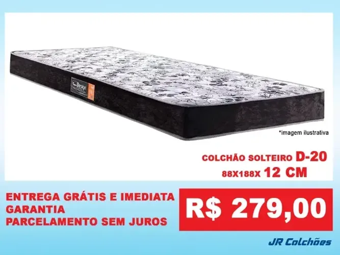 Colchão Solterio D33 e Outros na Promoção
