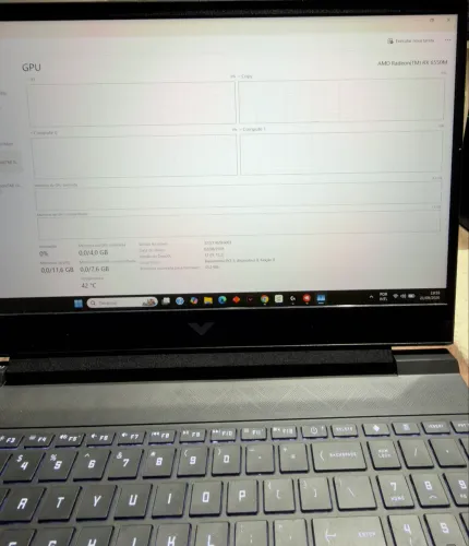 Notebook gamer Hp victus amd ryzen 5 rx 6550 