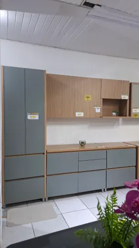 Cozinha completa Nesher 100%MDF a pronta entrega com entrega montagem e instalação grátis