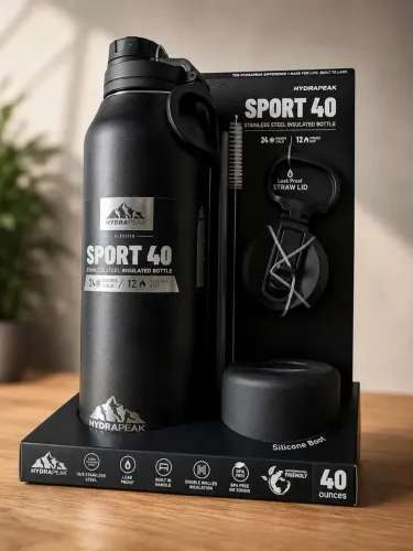 Kit de Garrafa Térmica de Água Hidrapeak