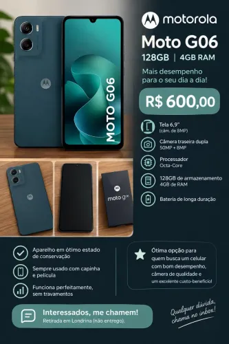 ? Vendo Motorola Moto G06 128GB - NOVO