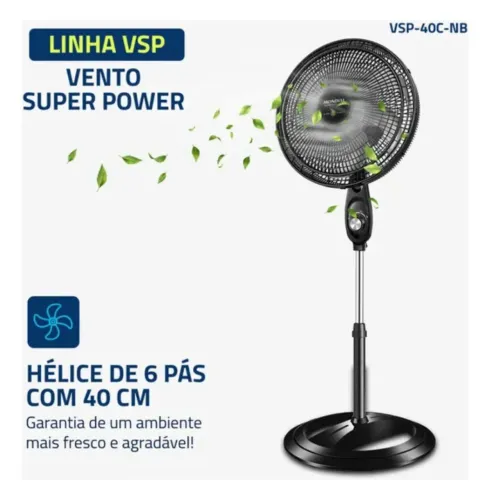 Ventilador de Coluna Mondial 40cm-127v