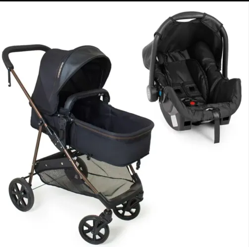 Carrinho de bebê mais bebê conforto novinho Galzerano