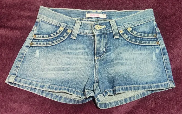 Shorts jeans infantil feminina