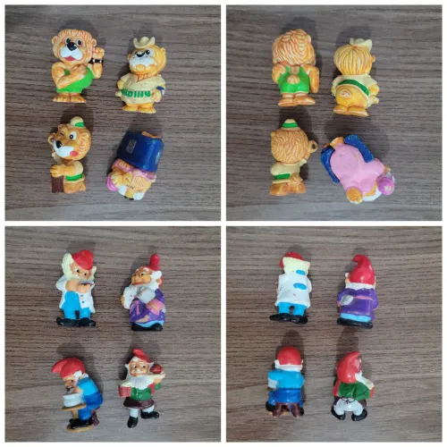 Lote com 8 brinquedos Kinder Ovo
