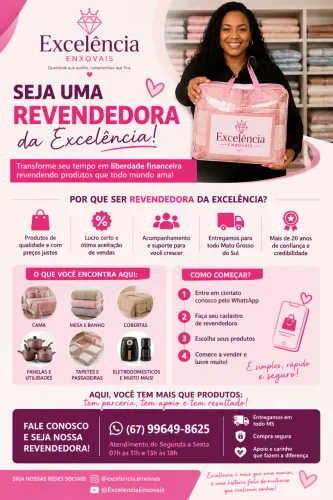 Enxovais em Oferta! Cama,Mesa,Banho, e Utilidades Domésticas para Venda e Consignação
