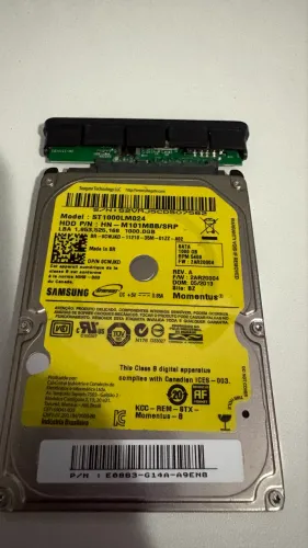 HD 1 TB Samsung com case 