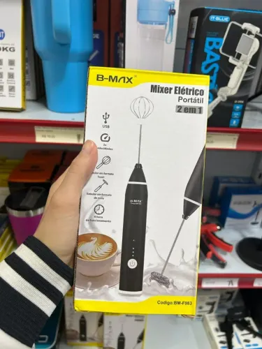 Míxer Elétrico sem Fio Recarregável