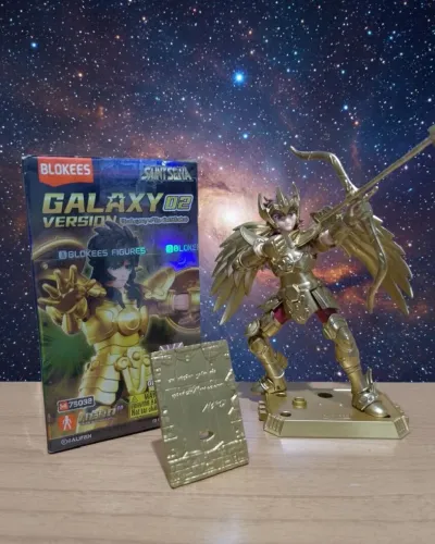 BLOKEES GALAXY SAINT SEYA CAVALHEIROS DOS ZODÍACO. PERSONAGEM SAGITÁRIO ESPECIAL.