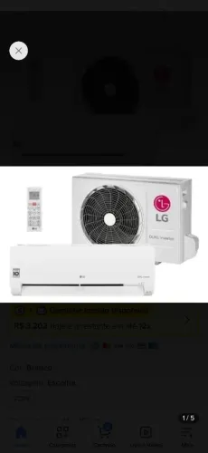 Ar condicionado LG Dual inverter voice 12.000 BTU 220V