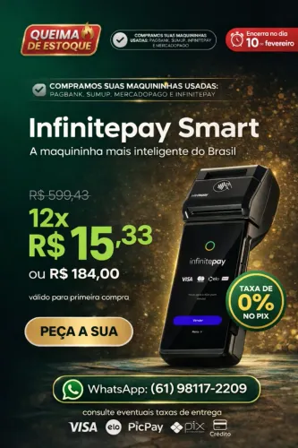 Smart InfinitePay [ Nova/Lacrada/NFe/Garantia ]