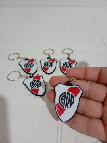 KIT 10 CHAVEIROS DO RIVER PLATE FEITO EM 3D