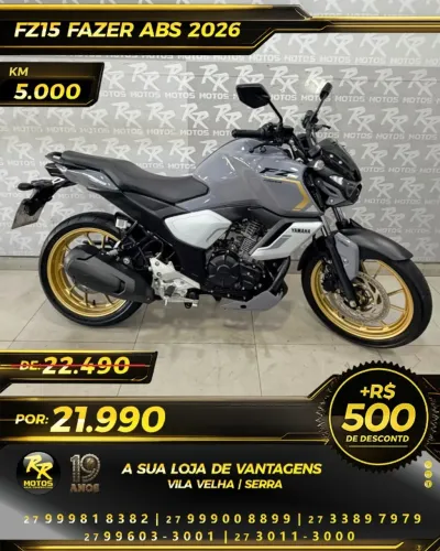 Moto Yamaha FZ15 FAZER ABS 2026