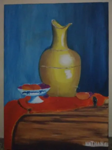 Quadro "Jarro Dourado"