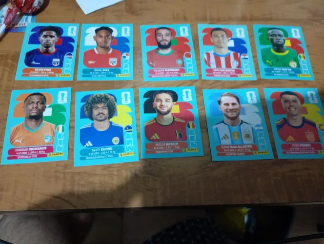 Lote de figurinhas Copa 2026