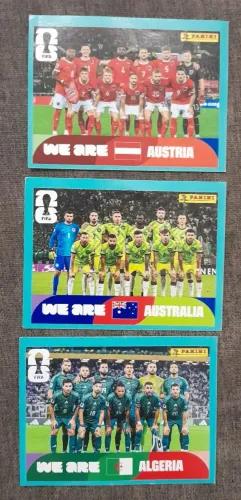 Troco 3 figurinhas ( Áustria/ Austrália /Algeria )