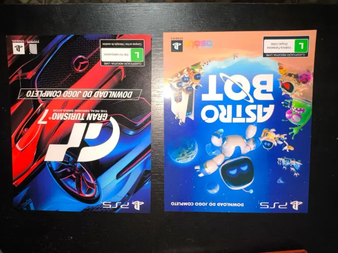 Jogos Astro BOT e Gran Turismo 7 ( Chaves de donwload )