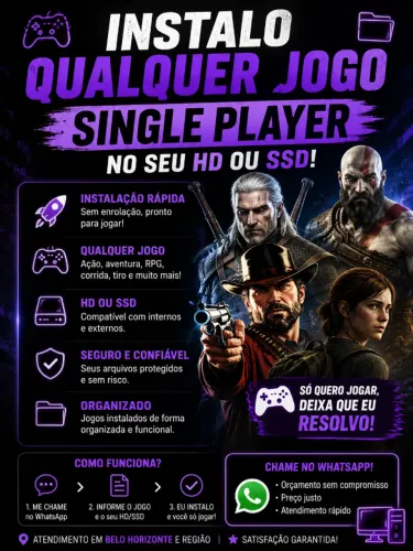 Instalação de Jogos em HD ,SSD ou Pendrive
