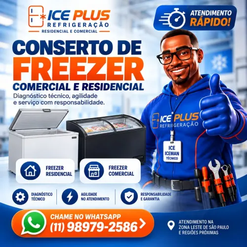 Conserto de Geladeira, Freezer, Cervejeira e Expositor Refrigerado