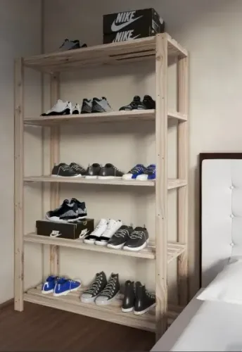 Estante C/ Prateleiras Organização De Utensílios Promo Bege