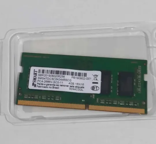Memória para Notebook 4 GB DDR4 Smart / Garantia