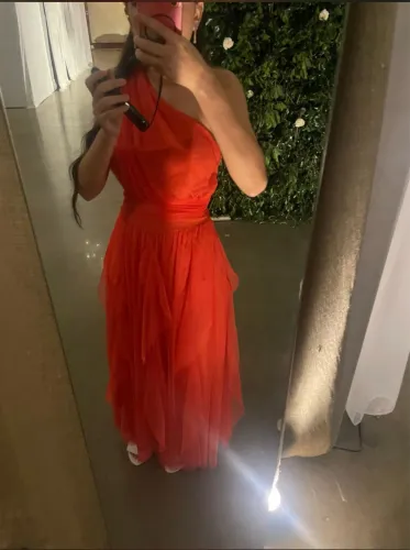Vestido de Casamento/Formatura laranja | Usado 1 Vez