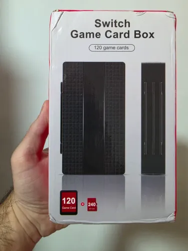 Porta jogos para Nintendo Switch com capacidade para 120 cartuchos
