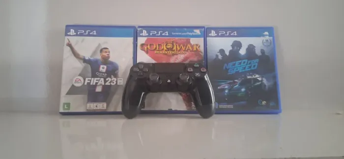 Controle Original Ps4 + Jogos De Ps4