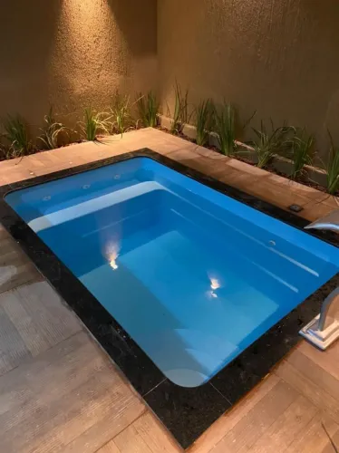 Piscina de fibra com aquecimento solar 3 metros instalada!