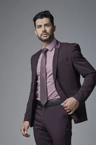Blazer Slim Fit Vinho Lapela Cetim