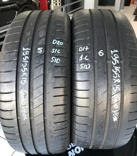 Kit 02 Pneus 195/55R15 Goodyear Efficientgrip 85H (usados) 5/6
