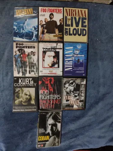 Dvds Nirvana Foo Fighters Kurt Cobain rock grunge