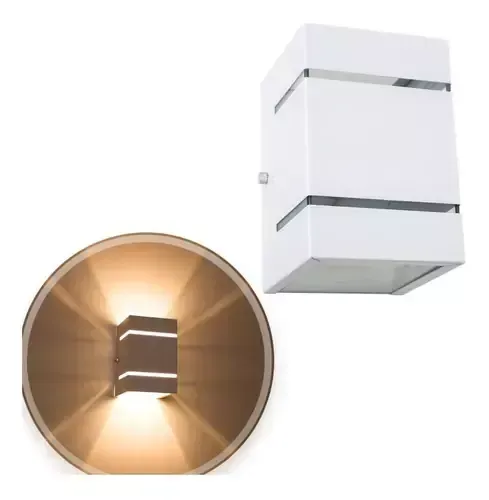 ARANDELA FRISOS E FACHO BRANCA EXTERNA C/ LAMPADA LED G9 5W