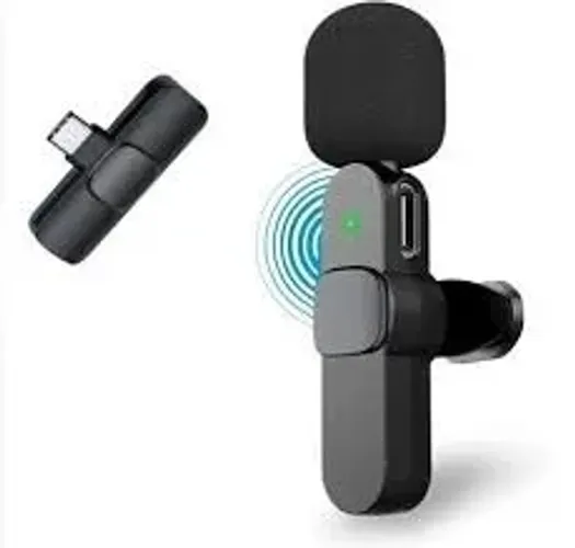 Microfones de Lapela Sem fio para Celular Tablet