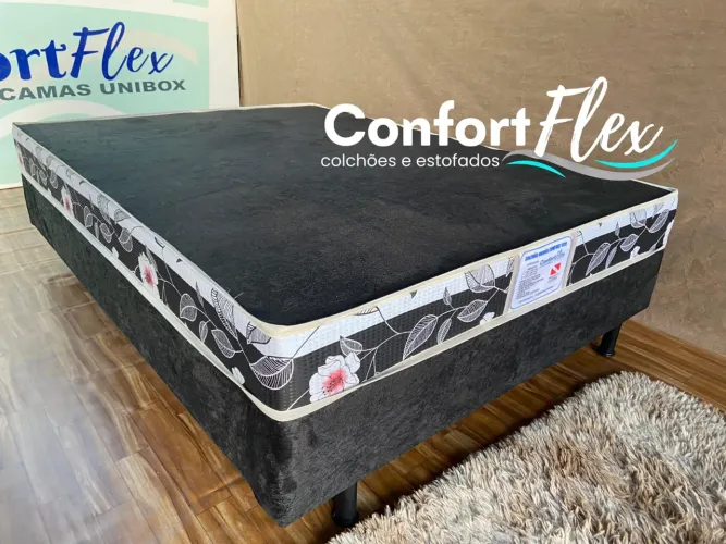 Cama Box, Casal. Colchão incluso. Somente $459,00